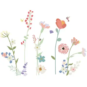 Comparateur de prix : Mimi'lou Stickers géants Fleurs de champs