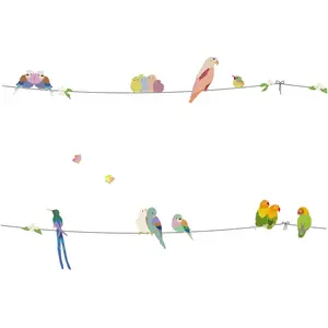 Mimi'lou Frise adhésive With the birds (5 m)Vendu parberceau-magique