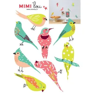 Mimi'lou Stickers Colonie d'oiseauxVendu parberceau-magique