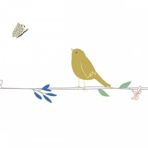Comparateur de prix : Mimi'lou Frise adhésive Fleurs et Oiseaux (5 mètres)
