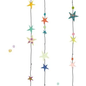 Mimi'lou Sticker mural Fils d'étoiles grisVendu parberceau-magique