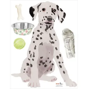 Mimi'lou Planche sticker Dalmatien (35 x 45 cm)Vendu parberceau-magique