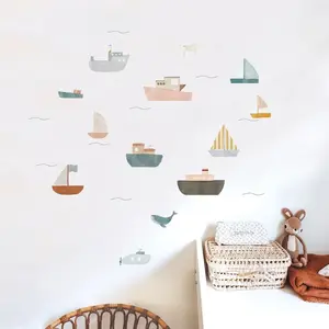 Comparateur de prix : Mimi'lou Planche sticker Bateaux (35 x 45 cm)
