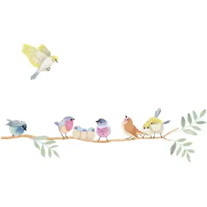 Comparateur de prix : Mimi'lou Stickers Easy oiseaux (30 x 30 cm)