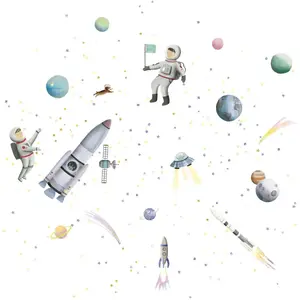 MIMI'lou - Sticker géant Espace Multicolore taille uniqueVendu parberceau-magique