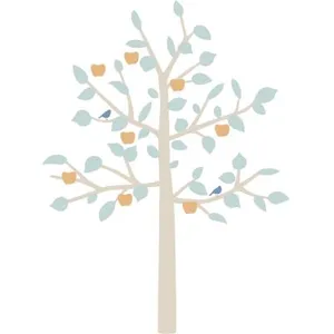 Mimi'lou Sticker géant arbre Big Apple Tree bébé bleu (180 cm)Vendu parberceau-magique
