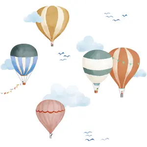 Comparateur de prix : Mimi'lou Planche easy stickers Montgolfière aquarelle