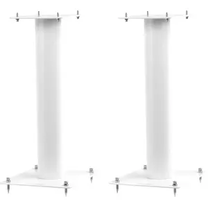Comparateur de prix : Norstone Stylum 1 Blanc satin - Paire de Pieds d'Enceintes de 50cm