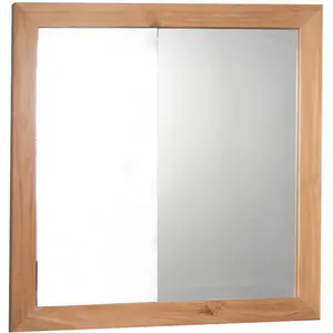 WANDA COLLECTION Miroir carré en teck massif 70 pas cher