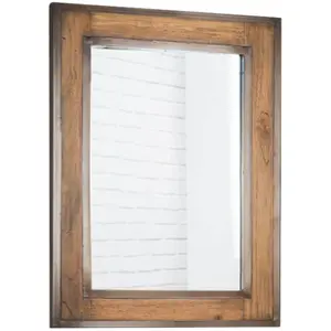 WANDA COLLECTION Miroir de salle de bain Elégance bois métal 60x80Vendu paramazon