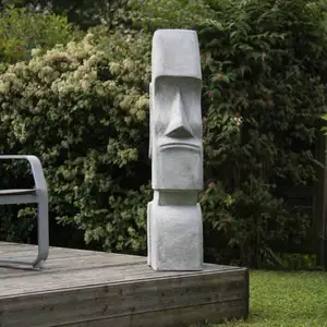 Statue Moaï Île de Pâques - Wanda Collection - Jardin Zen - 120cm pas cher