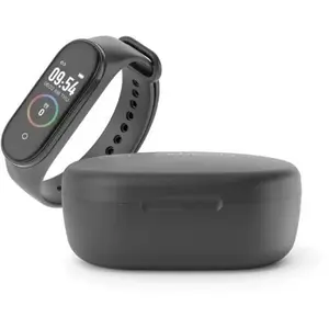 LEDWOOD BUNDLE KEPLER ECOUTEURS TWS AVEC TRACKER ACTIVITÉ NOIR pas cher