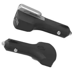Comparateur de prix : LEDWOOD CHARGEUR AUTO QC 2 USB COUPE-CEINTURE BRISE-VITRE LAMPE-SOS
