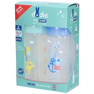 Comparateur de prix : Dodie Biberon Sensation+ Anti-Coliques +6m Ballons Lot de 2 x 330ml