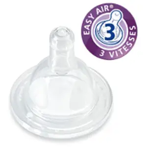 Comparateur de prix : Dodie Lot De 2 Tétines Initiation+ 3 Vitesses Débit 3 Silicone