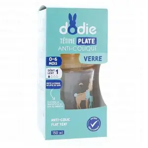 Comparateur de prix : Dodie Biberon Sensation+ Anti-Coliques en Verre +0m Beige Biche 150ml