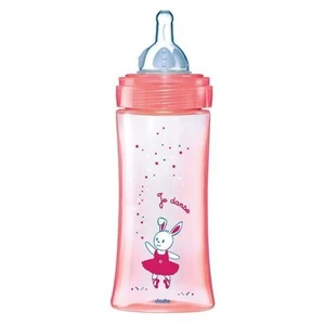 Dodie biberon initiation+ tétine débit 3 Rrose 330ml