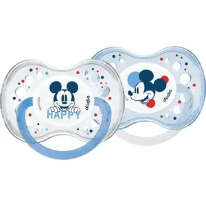 Dodie Sucette Anatomique +18m Mickey Bleu Clair Lot de 2 pas cher