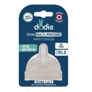 Comparateur de prix : DODIE Tétine Multi-Perforée Débit 3 +6 mois