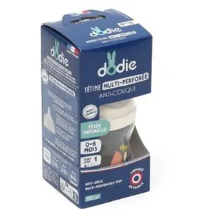 Comparateur de prix : DODIE Biberon Anti-Colique Débit 1 Motif Terra De 0 à 6 mois 150ml