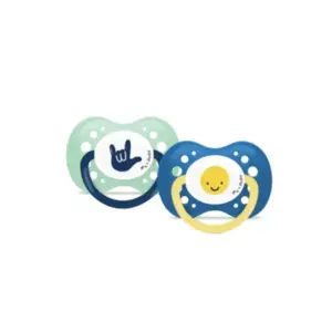 Dodie Sucettes Anatomiques x2 Cabanas Smiley 18 Mois et + pas cher