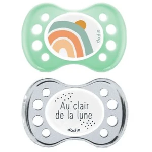 Comparateur de prix : Lot de 2 sucettes physiologique jour/nuit MULTICOLORE Dodie