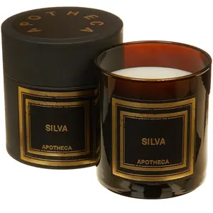 Apotheca - Bougie parfumée Silva au Cuir et au Pin - 1 mèche 50h T.U pas cher