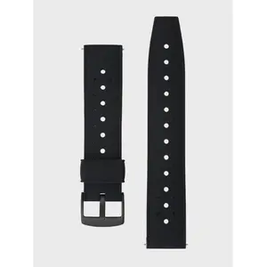 Kelton Bracelet silicone noir pour montre