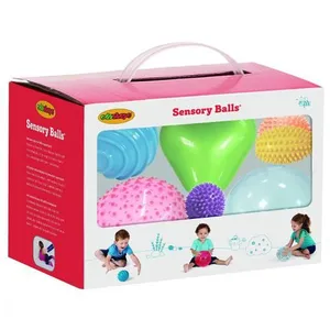Edushape - ed 705199 - pack de 9 balles sensorielles - jeux déveil premier âge