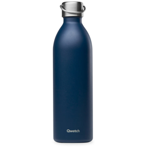 Comparateur de prix : Qwetch Matt - Bouteille isotherme Bleu marine 1 L