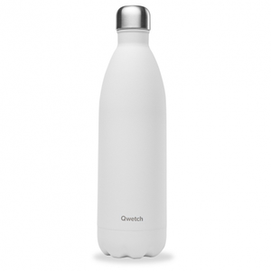 Comparateur de prix : Qwetch - Bouteille gourde nomade isotherme - 1000 ml - Blanc mat