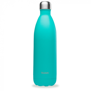 Qwetch - Gourde bouteille nomade isotherme - 1 litre - Pop lagon pas cher