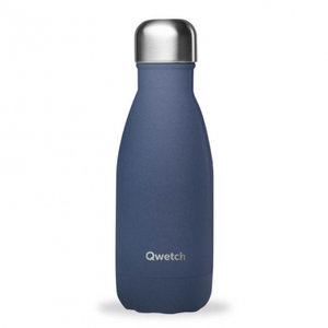 Comparateur de prix : Qwetch - Bouteille gourde isotherme en inox - Granit bleu nuit - 260 ml