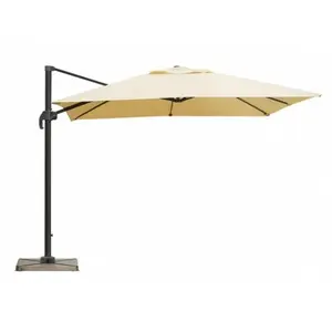 Parasol carré déporté 2,50 x 2,50 m - SableVendu parrue-du-commerce