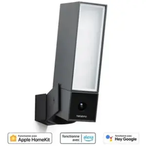 Caméra de surveillance connectée Netatmo extérieure Noir et Gris pas cher