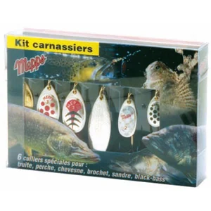 Mepps Kit Carnassiers 6 Cuillers Tournantes - No 1-2-3 pas cher
