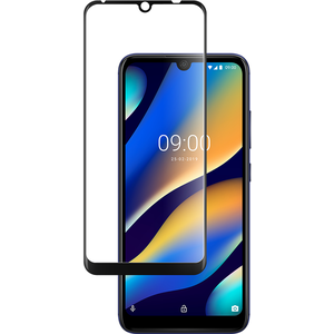 WIKO Verre trempé contour Noir pour Wiko VIEW 3 LITE pas cher