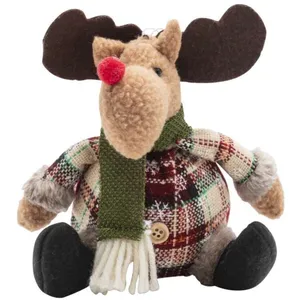WERKA PRO Peluche assise renne 25cm pas cher