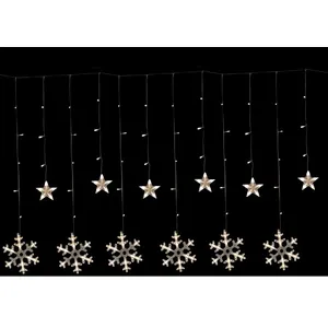 WERKA PRO Guirlande lumineuse électrique flocons 2,5 mètres 138 led pas cher