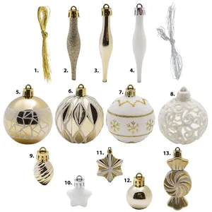 WERKA PRO Décoration de sapin 73 pcs champagne