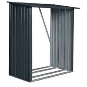 PROVENCE OUTILLAGE Abri range bûches métal 1,63 x 0,89 H 1,54 m pas cher