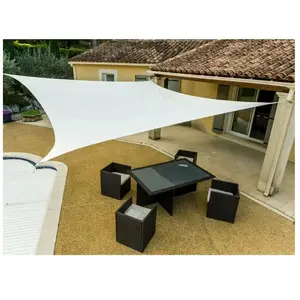 Voile D'ombrage Rectangulaire Couleur Crème  4x5m  Werkapro pas cher