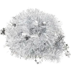 WERKA PRO Guirlande de sapin flocon Ø 5cm 2 mètres argentVendu parcarrefour