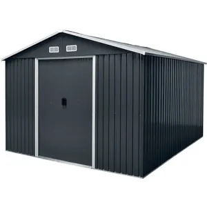 WERKA PRO Abri jardin métal 11,8m2 3,67 x 3,22 x h2,17m pas cher