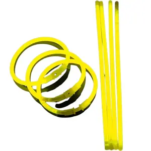 Bracelets lumineux - NO NAME - Jaune - Lot de 100 - Plastique pas cher