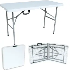 Table Pliante Rectangulaire WERKA PRO 180x74 Cm - Grise Et Robuste