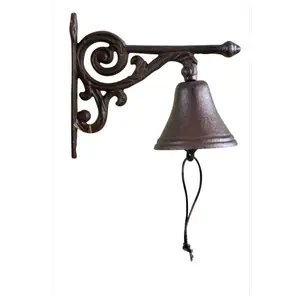 Comparateur de prix : Décoration d'Autrefois Cloche Arabesque Fonte Marron