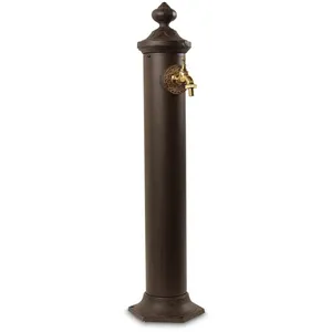 Fontaine de Jardin Métal Marron 21x18.5x83cm - Décoration d'Autrefois pas cher
