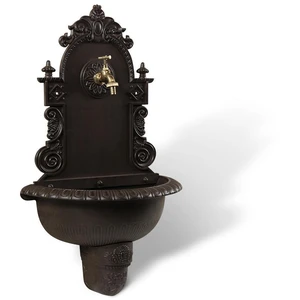 DECORATION D'AUTREFOIS Fontaine de Jardin Aluminium Marron 44x22x75.5cm - DécorationVendu parcdiscount