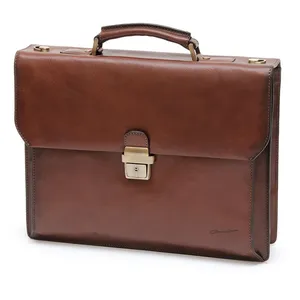 Cartable Gérard Henon New Master GH 5525 - Marron - Cuir - Homme